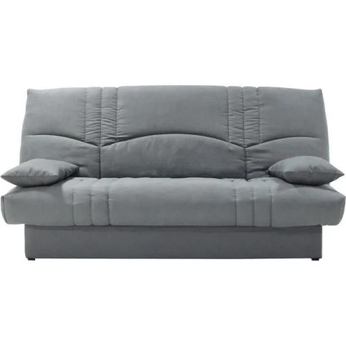 Clic Clac 3 Places Thelma - Tissu Soro Gris Moyen - Couchage 125x190 Cm - L190 X P92 X H96 Cm