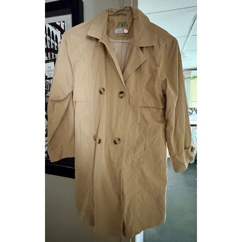 Trench Uni Marron Clair (Zara) .