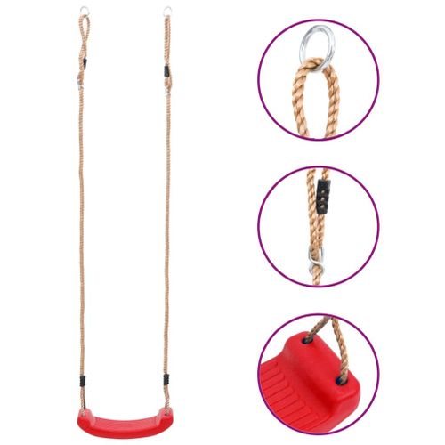 Siège De Balançoire Pour Enfants Rouge Helloshop26 02_0005092