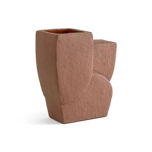 AM.PM - Vase en céramique mate, Brut - Marron
