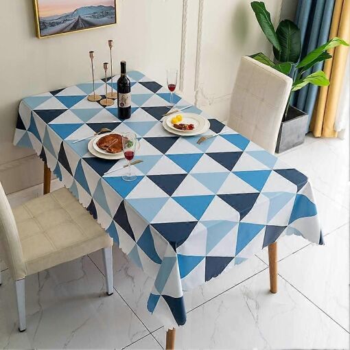 Nappes Nappe Rectangulaire En Pvc Essuyable Nappe De Table Imperméa...