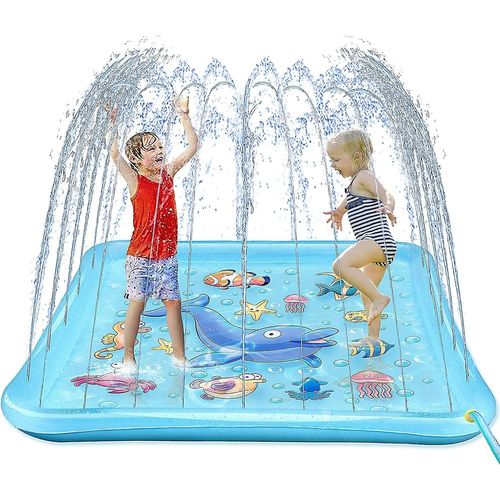 Splash Pad Pour Les Tout-Petits, Arroseur Extérieur Pour Les Enfants, 67 « Jouets Aquatiques D¿Été Pataugeoire Gonflable Pataugeoire Cadeaux Amusants Pour 3 4 5 6 7 8 9 Ans Garçon Fille