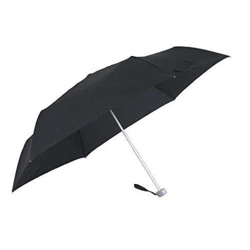 Samsonite Rain Pro - 3 Section Manual Flat Parapluie Pliant, 24 Cm, Noir (Black) 56158-1041