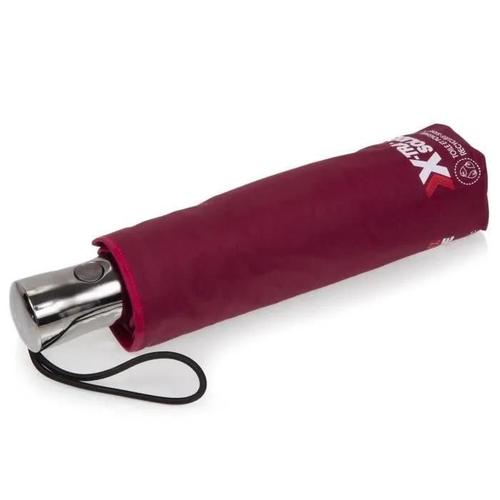 Parapluie Automatique Isotoner X-Tra Solide Bordeaux Liseré Foncé Femme