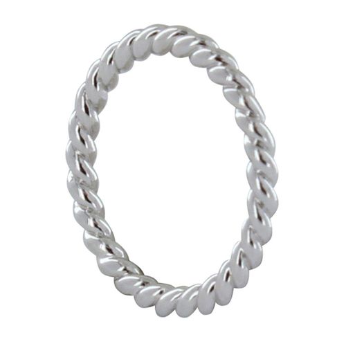 Les Poulettes Bijoux - Bague Argent Anneau Torsadée