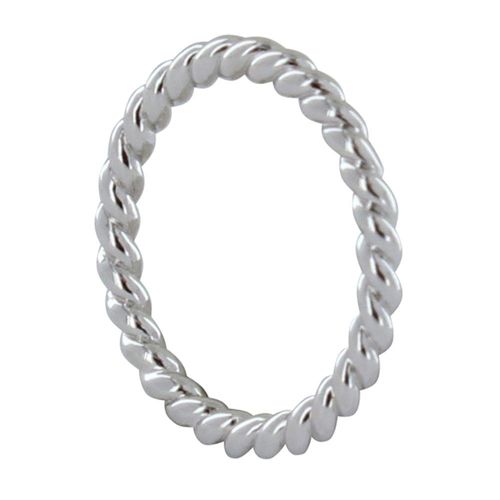 Les Poulettes Bijoux - Bague Argent Anneau Torsadée