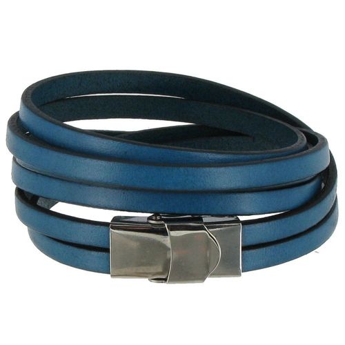 Les Poulettes Bijoux - Bracelet Cuir Et Fermoir Acier Inoxydable - Colors