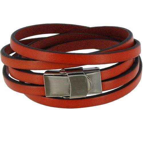 Les Poulettes Bijoux - Bracelet Cuir Et Fermoir Acier Inoxydable - Colors