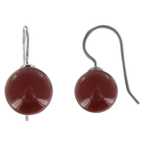 Les Poulettes Bijoux - Boucles D'oreilles Argent Billes D'agate - Classics