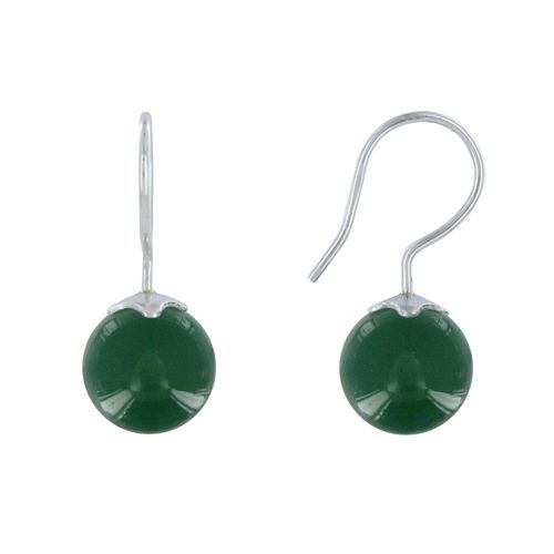 Les Poulettes Bijoux - Boucles D'oreilles Argent Billes D'agate - Classics