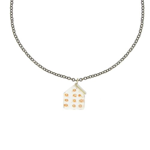 Les Poulettes Bijoux - Collier Sweet Home Verre Et Laiton - Classics