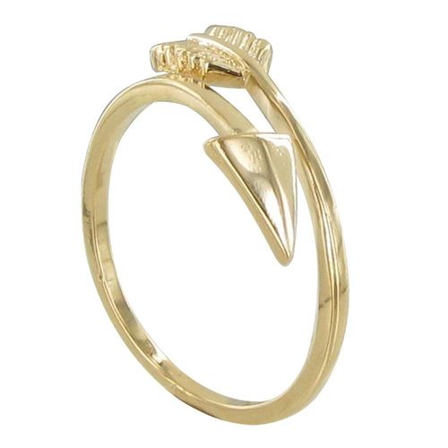 Les Poulettes Bijoux - Bague Plaqué Or Flèche