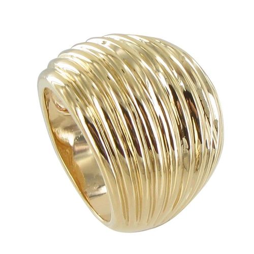 Les Poulettes Bijoux - Bague Plaqué Or Coquillage