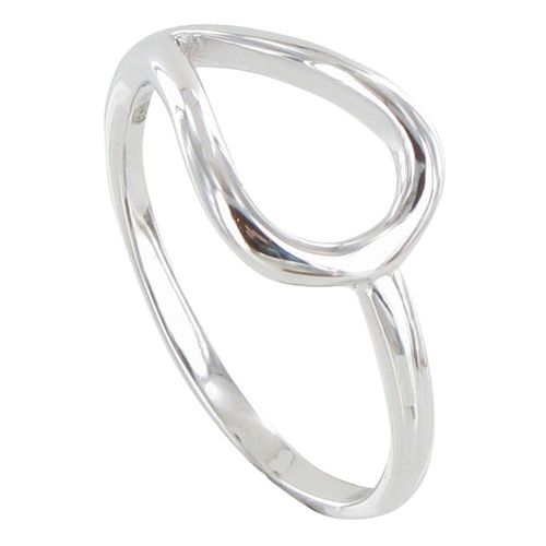 Les Poulettes Bijoux - Bague Argent Goutte Evidée
