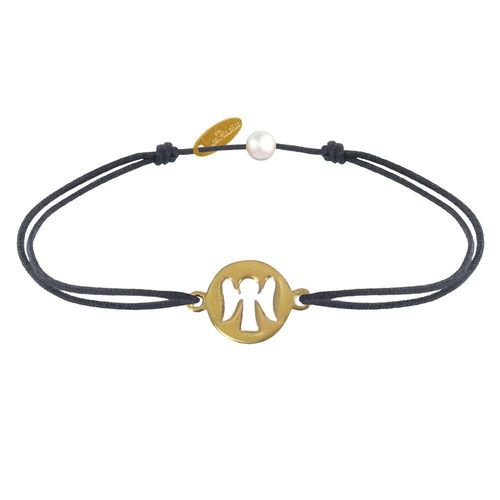 Les Poulettes Bijoux - Bracelet Lien Mon Ange Plaqué Or