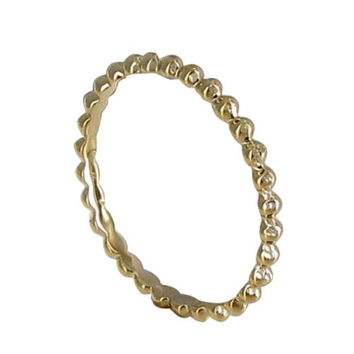 Les Poulettes Bijoux - Bague Plaqué Or Anneau De Billes
