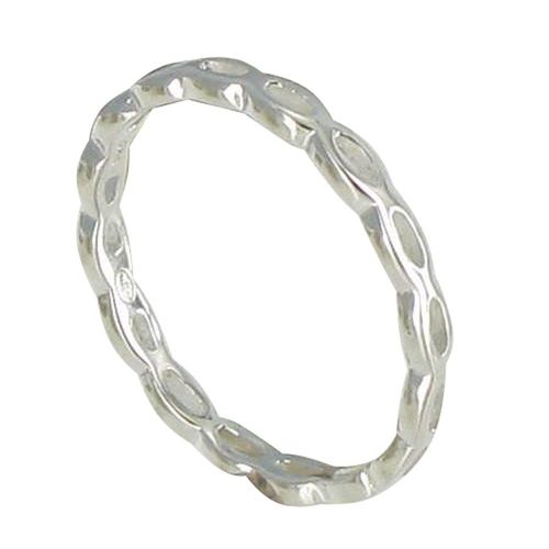 Les Poulettes Bijoux - Bague Argent Amandes Ajourées