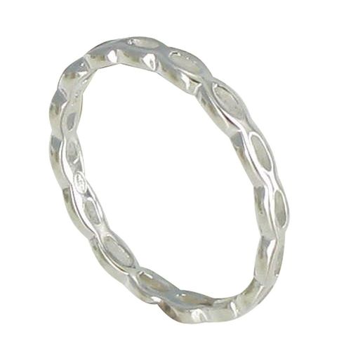 Les Poulettes Bijoux - Bague Argent Amandes Ajourées