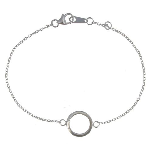 Les Poulettes Bijoux - Bracelet Argent Rhodié Petit Cercle