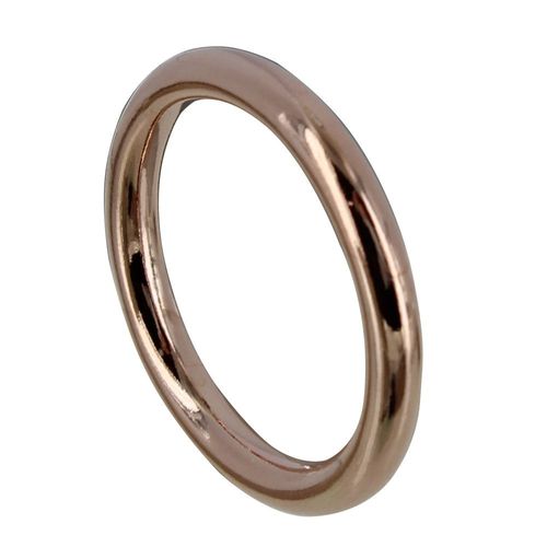 Les Poulettes Bijoux - Bague Plaqué Or Rose Anneau Rond