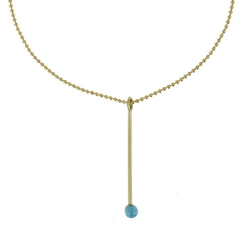 Les Poulettes Bijoux - Collier Laiton Allumette - Classics