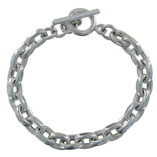 Les Poulettes Bijoux - Bracelet Argent Gourmette Maillons Larges