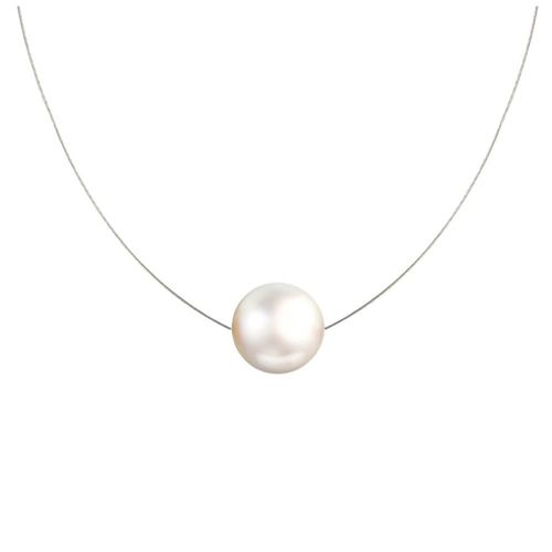 Les Poulettes Bijoux - Collier Argent Perle Des Poulettes Solitaire 11 Mm - Classics