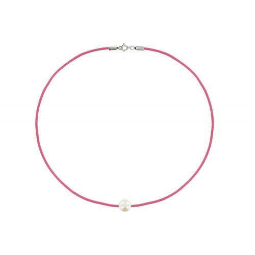 Les Poulettes Bijoux - Collier La Perle Blanche Des Poulettes - Colors