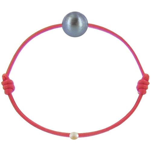 Les Poulettes Bijoux - Bracelet La Perle De Culture Noire Des Poulettes - Classics