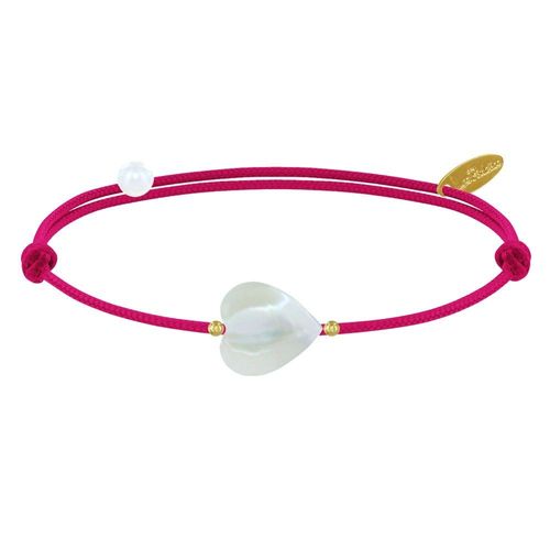 Les Poulettes Bijoux - Bracelet Petit Coeur De Nacre - Classics