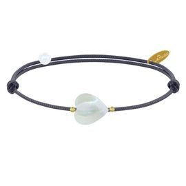 Les Poulettes Bijoux - Bracelet Petit Coeur De Nacre - Classics