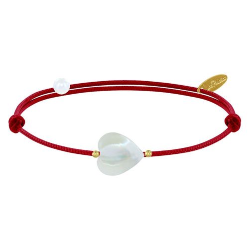 Les Poulettes Bijoux - Bracelet Petit Coeur De Nacre - Classics
