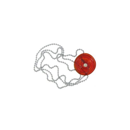 Les Poulettes Bijoux - V Collier Verre Fleur De Coquelicot Rouge