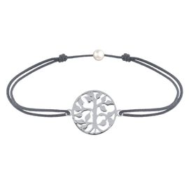 Les Poulettes Bijoux - Bracelet Lien Arbre De Vie Argent