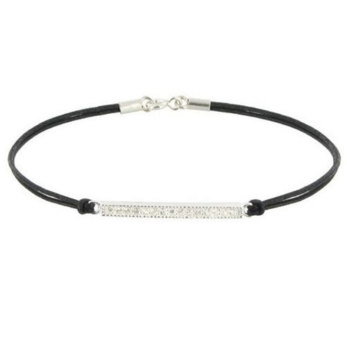 Les Poulettes Bijoux - Bracelet Lien Barrette Argent Et Strass - Classics