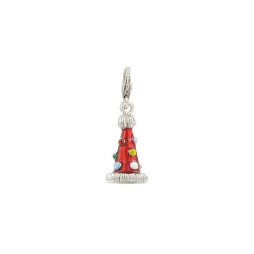 Les Poulettes Bijoux - Charms Bracelet Argent Chapeau De Carnaval Emaillé