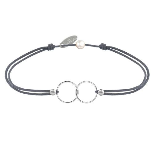 Les Poulettes Bijoux - Bracelet Lien Argent Anneaux Toi Et Moi - Classics