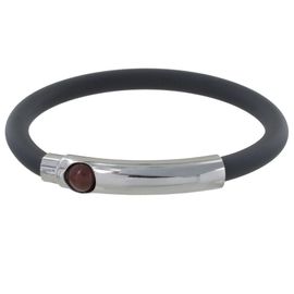 Les Poulettes Bijoux - Bracelet Argent Bille Et Silicone - Classics