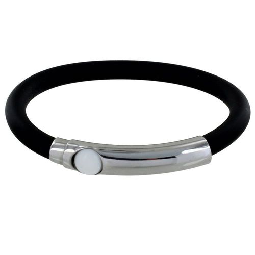 Les Poulettes Bijoux - Bracelet Argent Bille Et Silicone - Classics