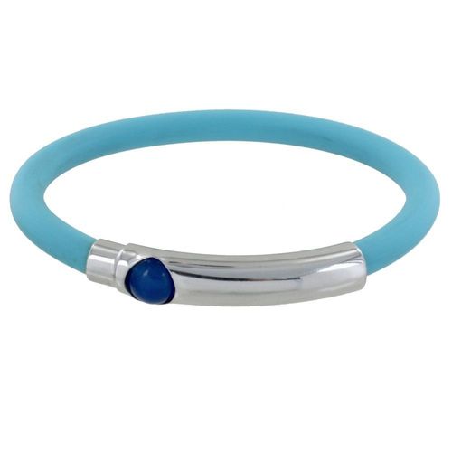 Les Poulettes Bijoux - Bracelet Argent Bille Et Silicone - Classics