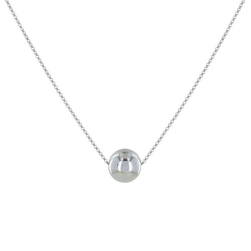 Les Poulettes Bijoux - Collier Argent Grosse Bille 14mm