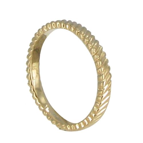 Les Poulettes Bijoux - Bague Plaqué Or Zébrée