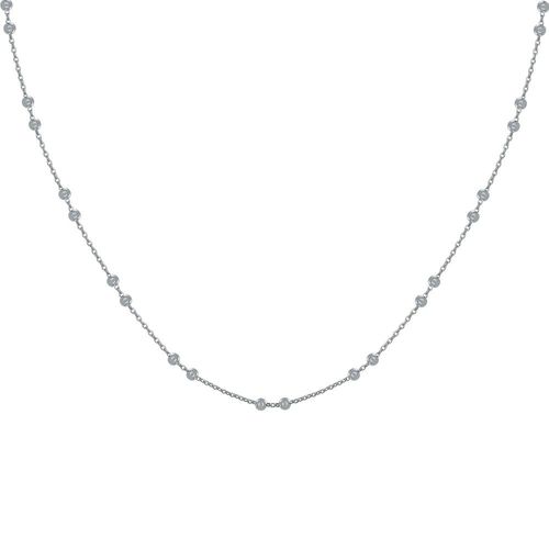 Les Poulettes Bijoux - Collier Argent Rhodié Et Billes