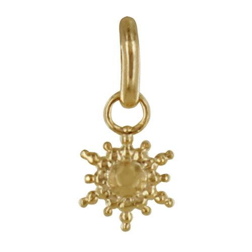 Les Poulettes Bijoux - Pendentif Plaqué Or Mini Soleil De Billes