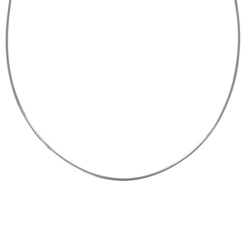 Les Poulettes Bijoux - Chaine Argent Oméga Semi Rigide 1mm