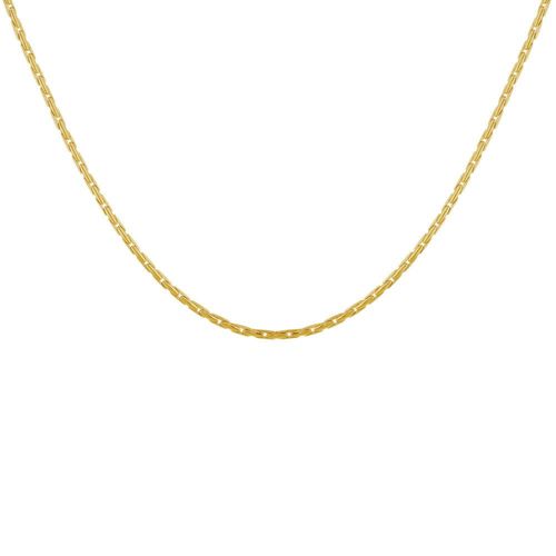 Les Poulettes Bijoux - Collier Plaqué Or Mailles Grain De Riz