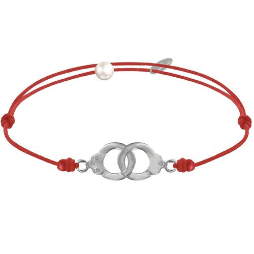 Les Poulettes Bijoux - Bracelet Lien En Argent 925 Petites Menottes