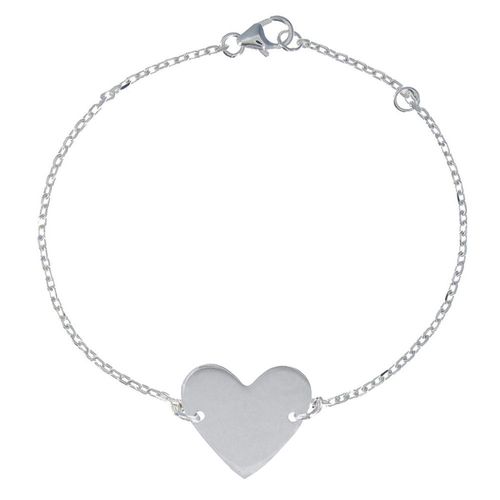 Les Poulettes Bijoux - Bracelet Coeur En Argent