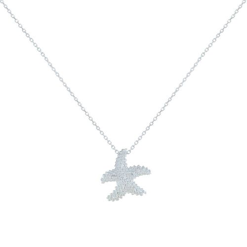 Les Poulettes Bijoux - Collier Argent Etoile De Mer Et Billes