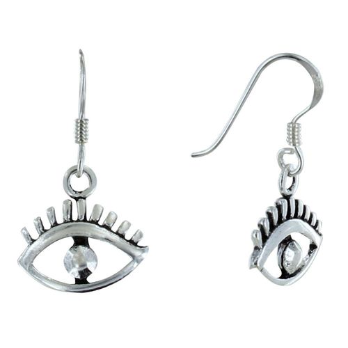 Les Poulettes Bijoux - Boucles D'oreilles Argent Oeil